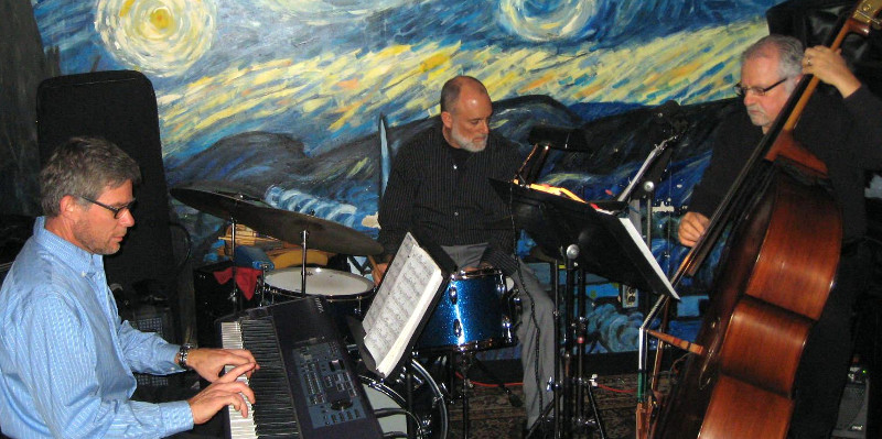 Free Speech Trio: (L to R) Brian Halpin/piano, Mitch Germansky/drums, Carl Scariati/bass